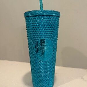 Starbucks Teal Textured Tumbler with Straw
